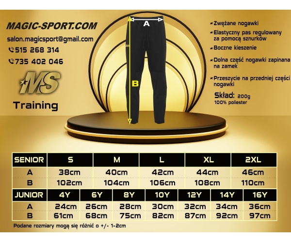 SPODNIE MAGIC-SPORT TRAINING SR